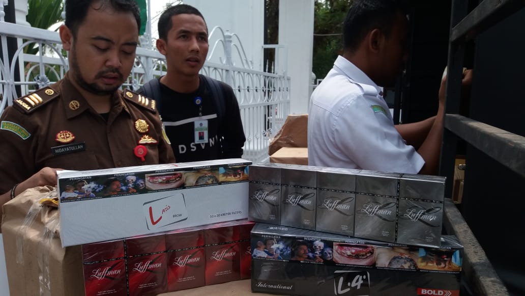 Berkas Perkara Perdagangan Rokok Ilegal Dilimpahkan ke Kejari Bungo