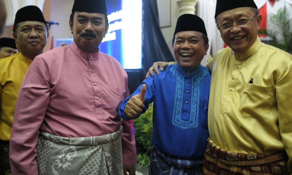 Bupati Merangin H Al Haris bersama Bupati Sarolangun H Cek Endra dan Wabup Tanjabbar H Amir Sakip