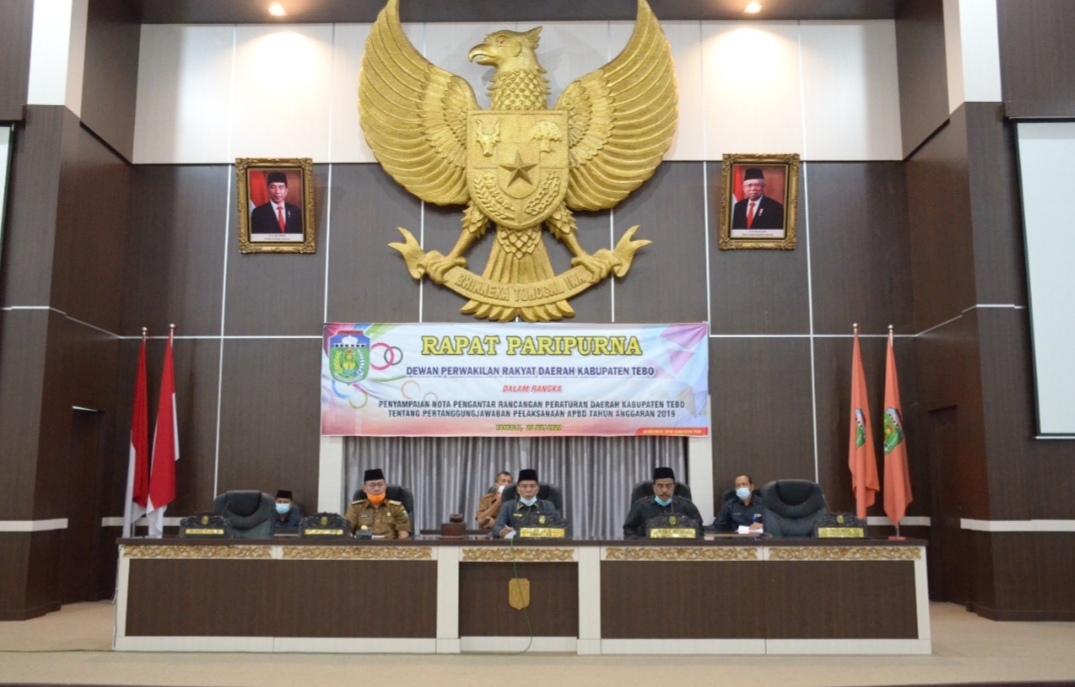 Bupati Sampaikan Nota Pengantar Ranperda Pertanggungjawaban Pelaksanaan APBD TA 2019
