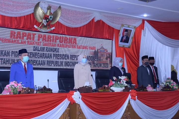 Bupati Syahirsah Hadiri Rapat Paripurna DPRD Batanghari Mendengarkan Pidato Kenegaraan Presiden RI