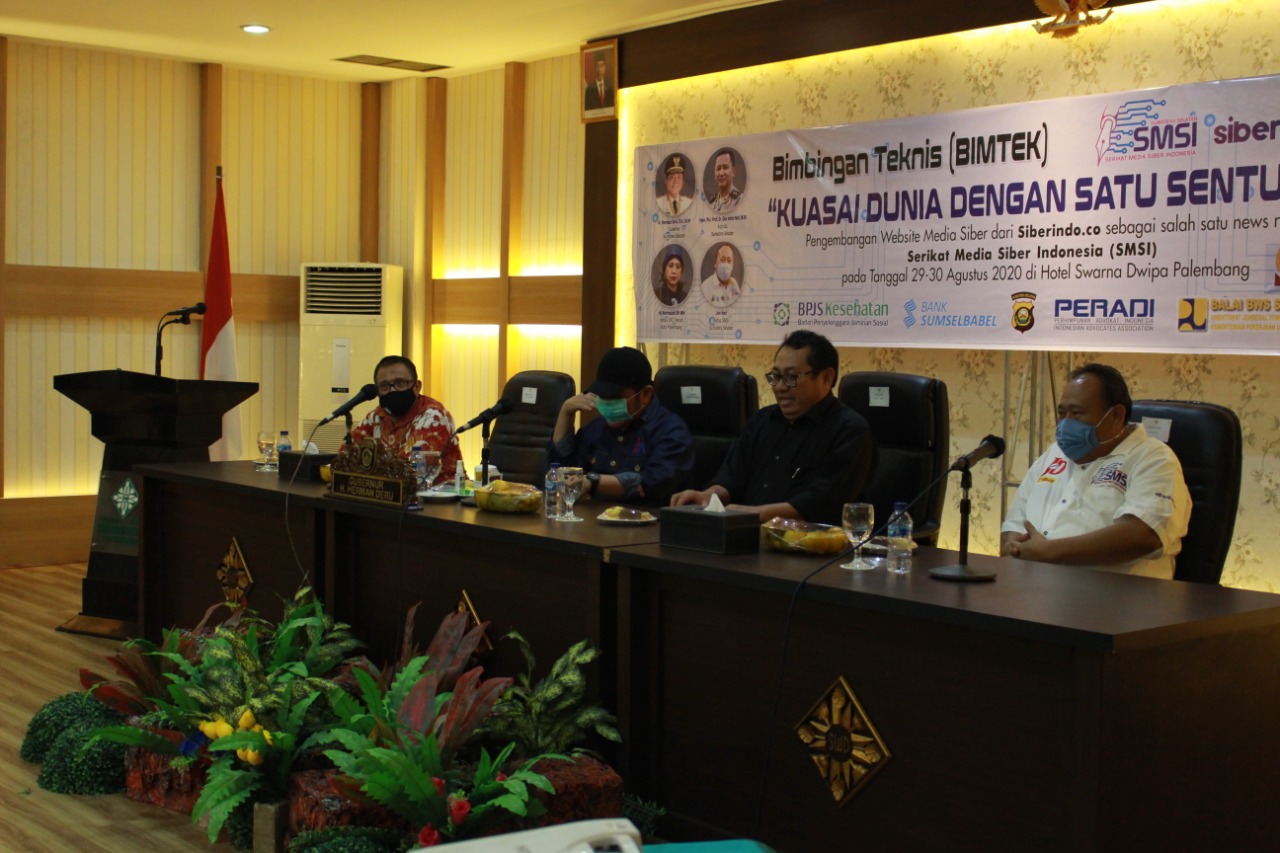 Pengurus SMSI Kabupaten dan Kota di Sumsel Ikuti Bimtek Siberindo