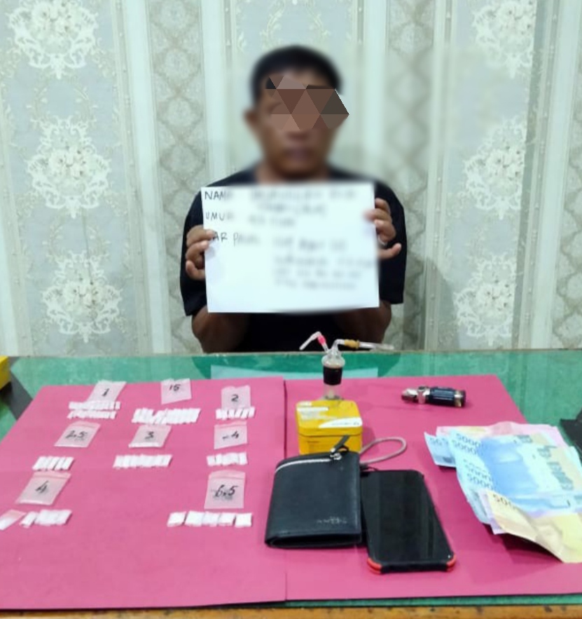 Seorang Pengedar Sekaligus Pengguna Narkoba Diringkus Polisi