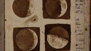 Galileo Galilei gambar bulan pertama
