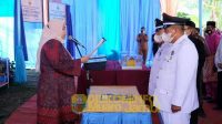 bupatimasnah lantik kades