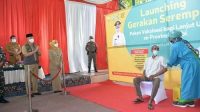 gub jambi Pj Gubernur Launching Gerakan Serempak Pekan Vaksin Lansia se-Provinsi Jambi