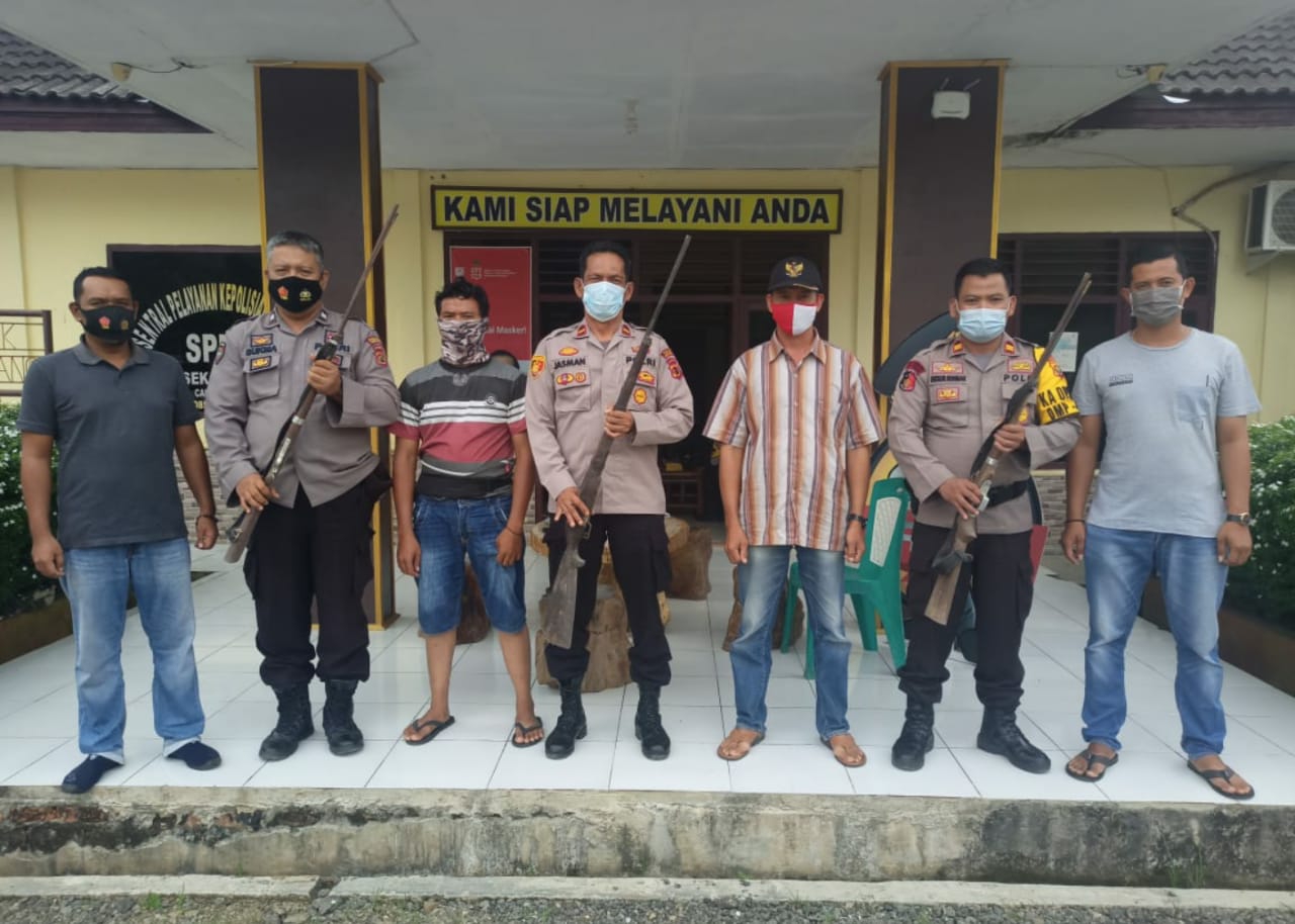 lampukuning id warga merangin serahkan senpi