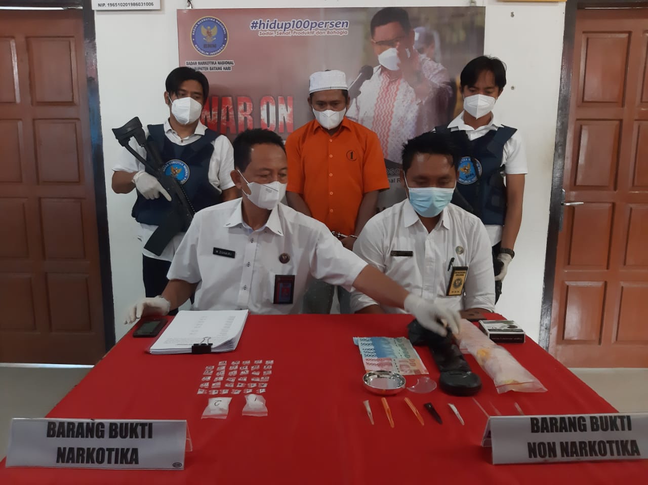 BNNK Batanghari Ringkus Seorang Pengedar Narkoba Asal Sumsel