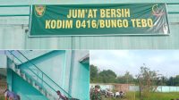 Jaga Kebersihan Lingkungan, Kodim 0416/Bute Gelar Jumat Bersih