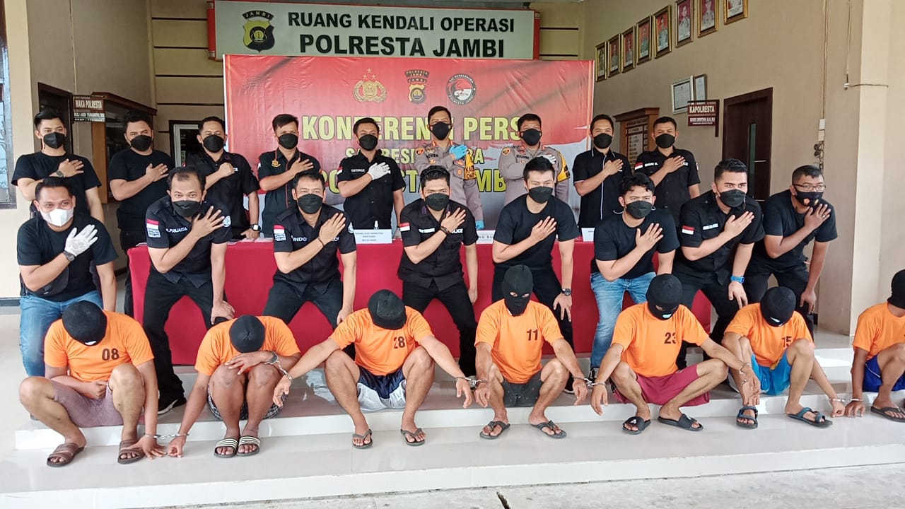 Satresnarkoba Polresta Jambi Amankan 7 Pelaku Penyalahgunaan Narkotika