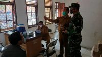 Kasdim 0416/Bute Tinjau Langsung Serbuan Vaksinasi Covid-19