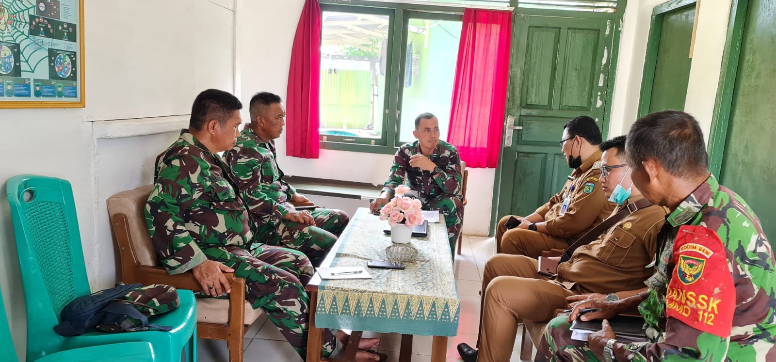 foto dandim koordinasi peran aktif semua pihak