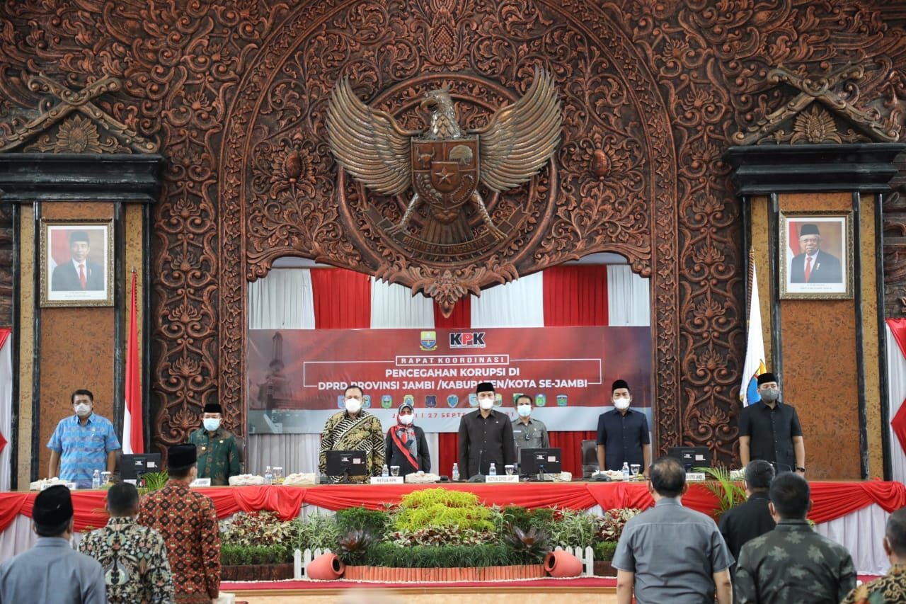 foto kunjungan kpk di dprd jambi