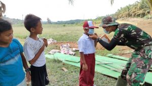 foto satgas tmmd112 sosialisasi covid19