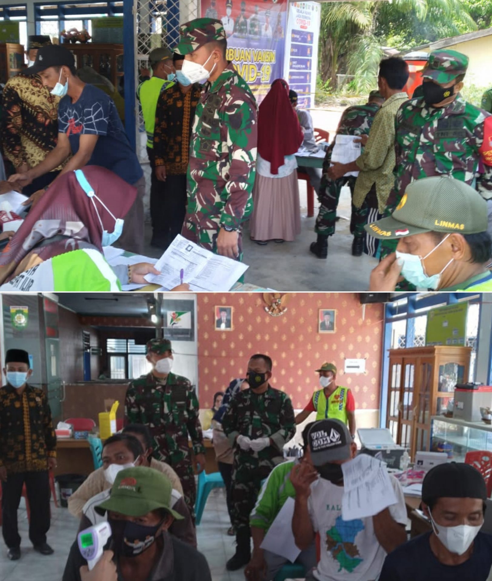 foto dandim0416 pantau vaksinasi