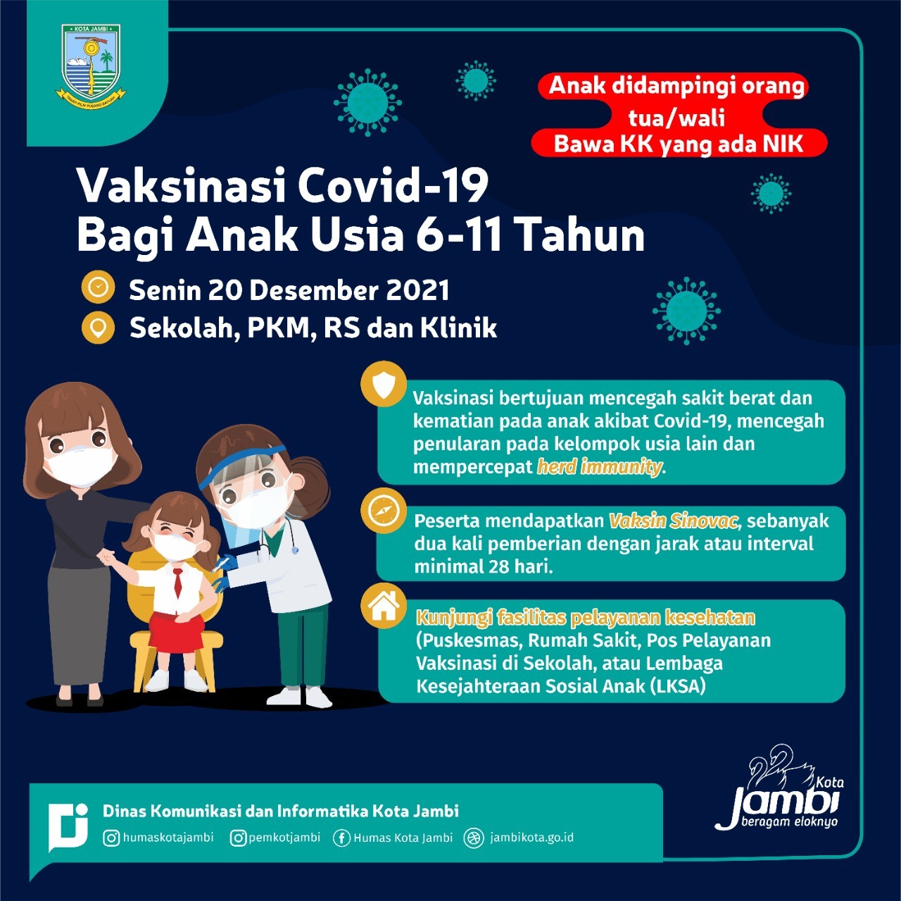 foto vaksinasi anak
