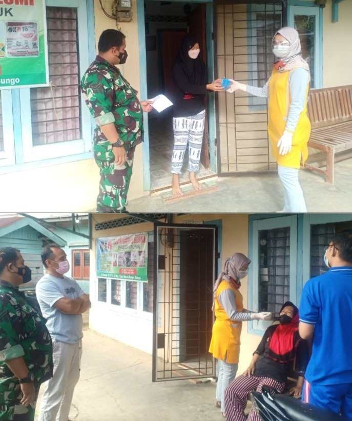 foto babinsa peduli sesama