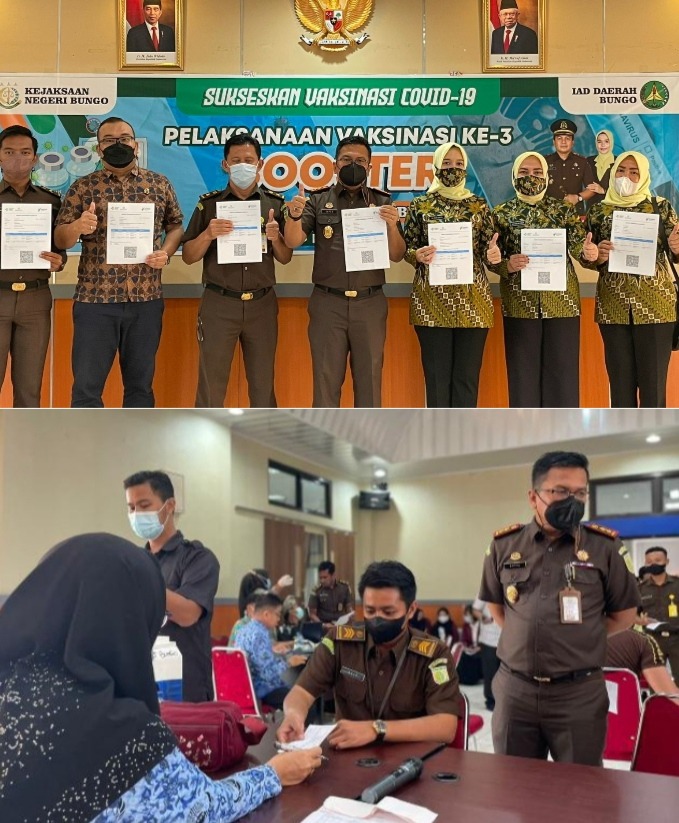foto kejari bungo vaksinasi