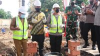 Al Haris Meletakkan Batu Pertama Pembangunan Gedung Siginjai Wira Bhakti Polda Jambi
