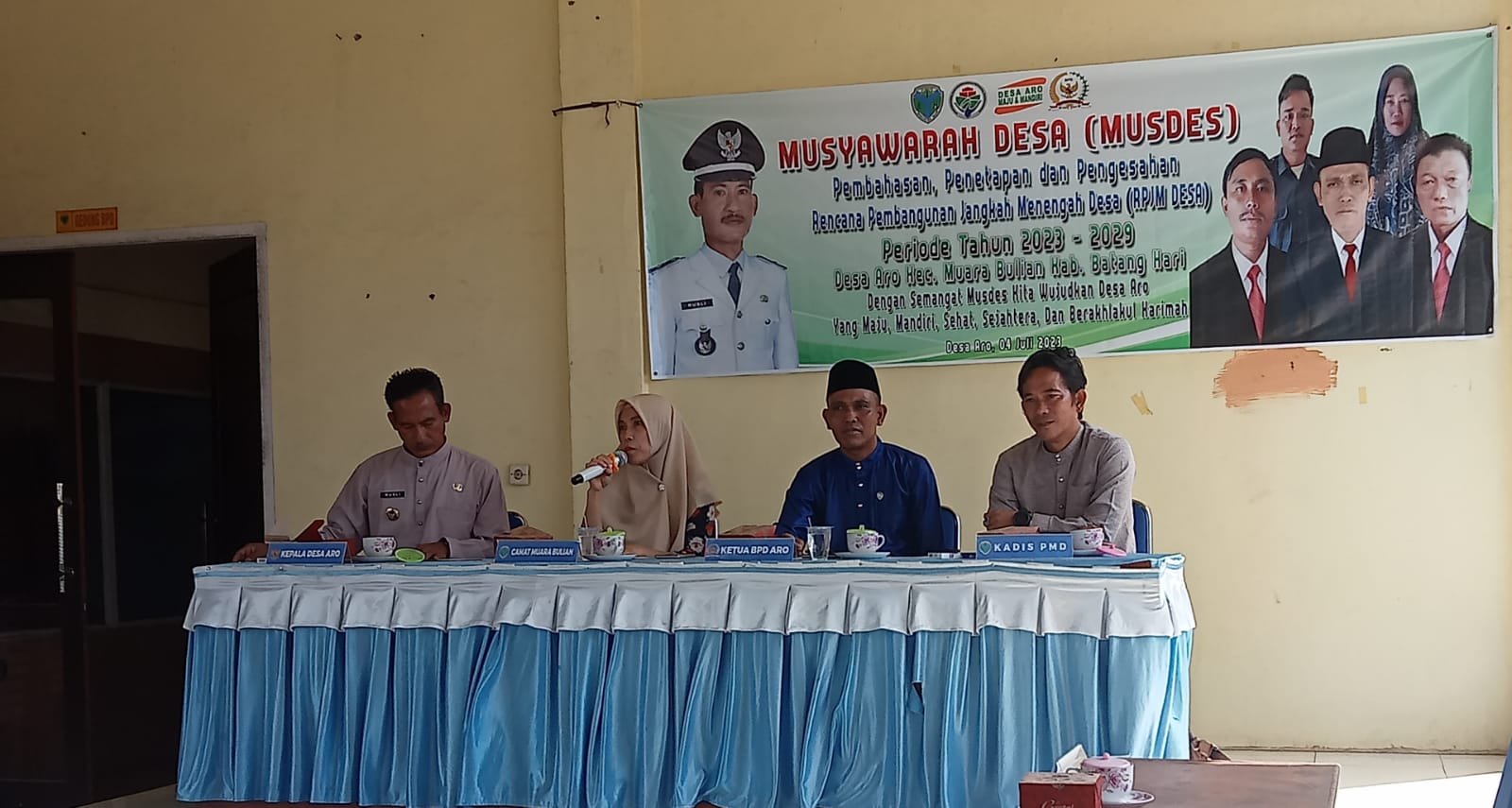 Pemerintah Desa Aro Melaksanakan Musdes Pembahasan dan Menyepakati RPJMDes Periode 2023-2029