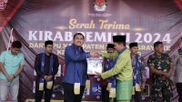 foto bupati bungo mashuri kirab pemilu 2024