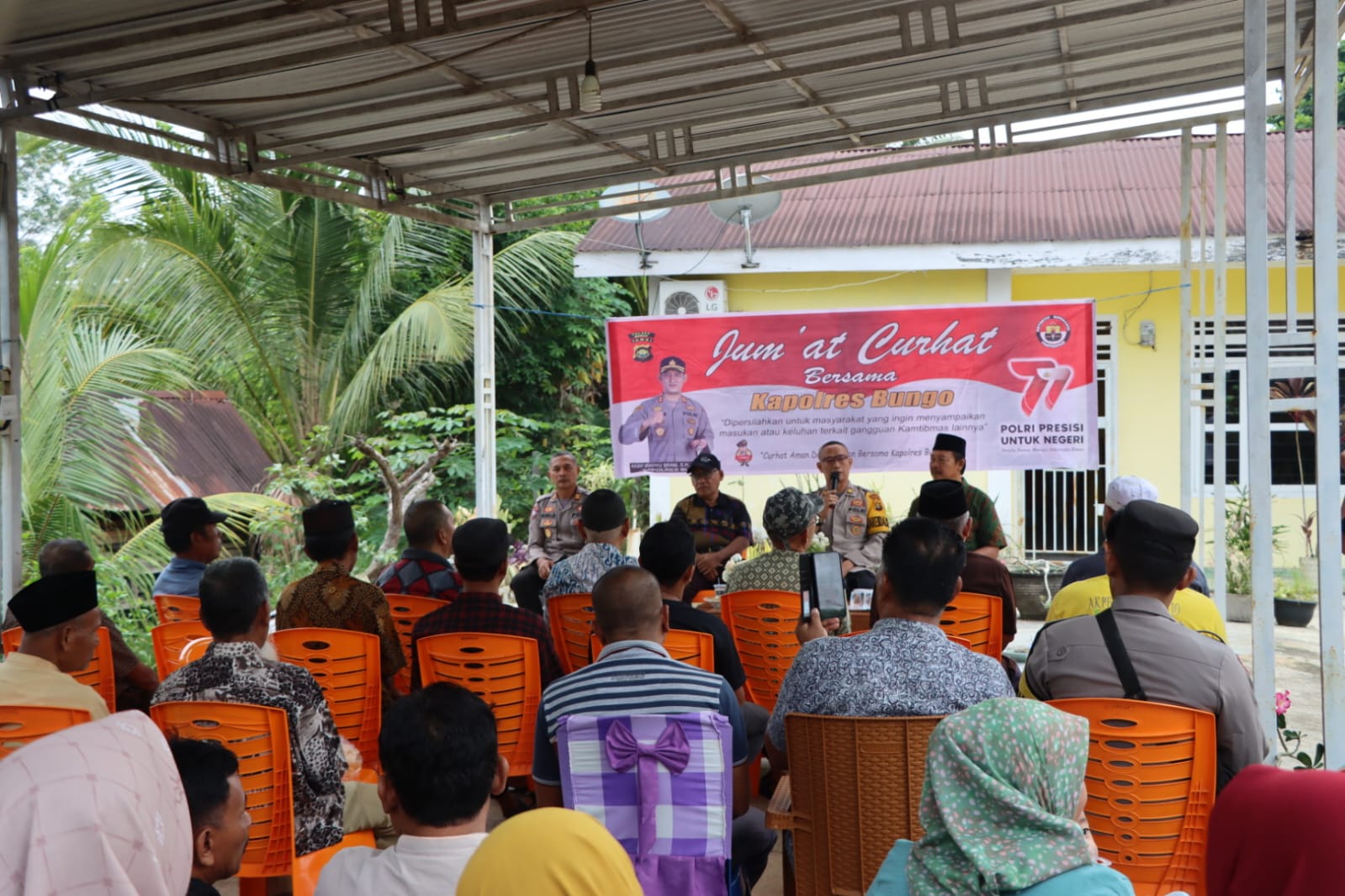 Program Jumat Curhat: Polres Bungo Serap Keluhan Warga Pal 5