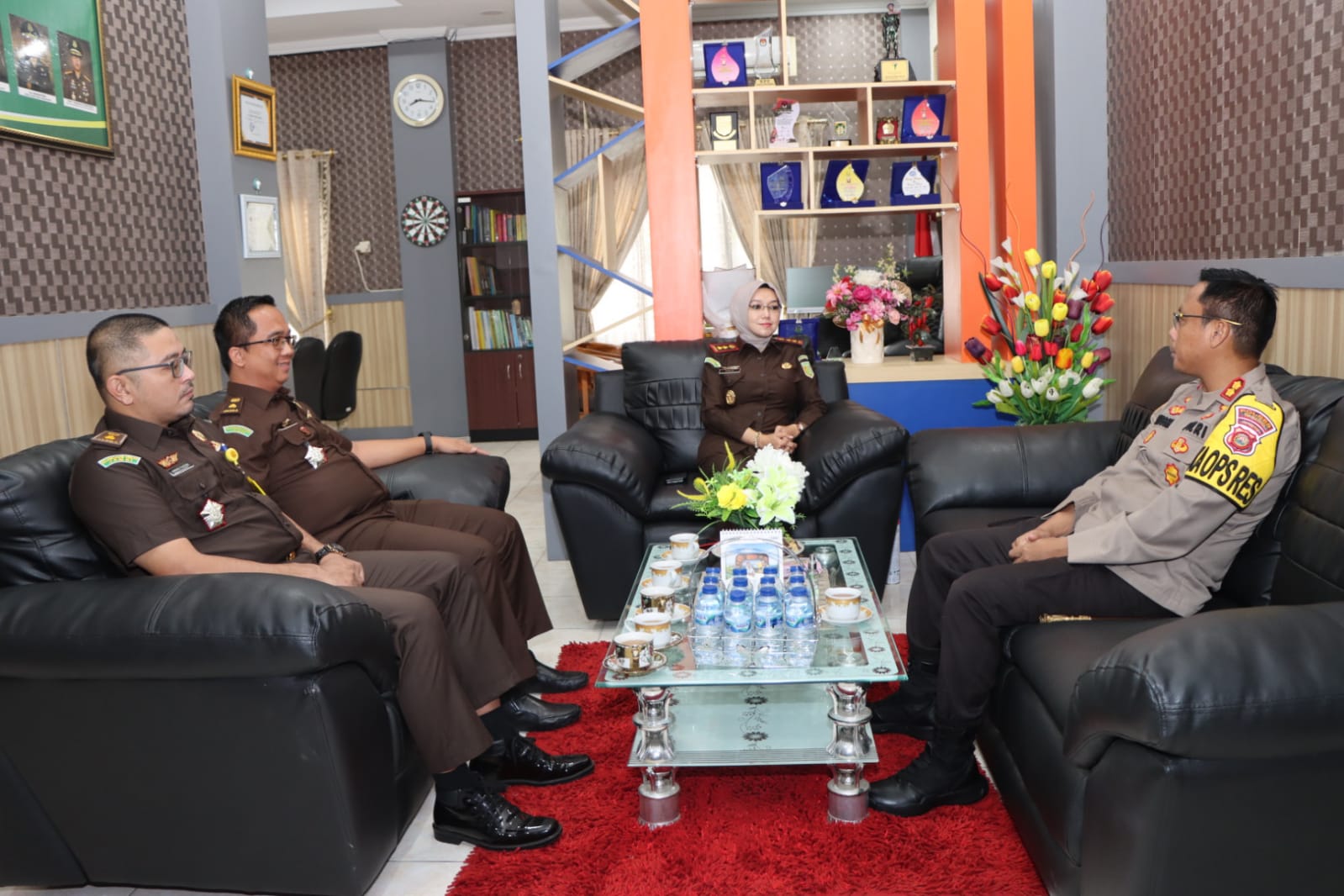 foto kapolres bungo kunjungi kejari bungo