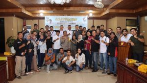 foto kapolres bungo silahturahmi dengan insan pers