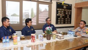 foto kapolres bungo terima kunjungan kepala kantor pajak