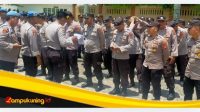 174 Personel Polres Bungo Siap Amankan Rapat Pleno Penetapan Paslon Bupati dan Wakil Bupati Bungo Di Kantor KPU Bungo