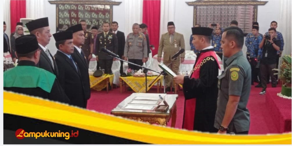 DPRD Bungo Gelar Rapat Paripurna Pengambilan Sumpah dan Janji Pimpinan DPRD Masa Jabatan 2024-2029
