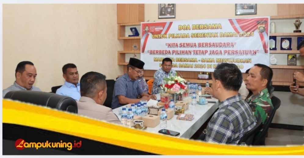 Kapolres Bungo AKBP Natalena Eko Cahyono Gelar Do'a Bersama Pilkada Serentak Damai 2024