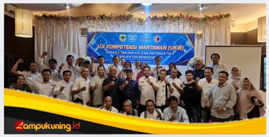 Diskominfo Bersama SMSI Bondowoso Gelar UKW, 21 Wartawan Dinyatakan Kompetensi