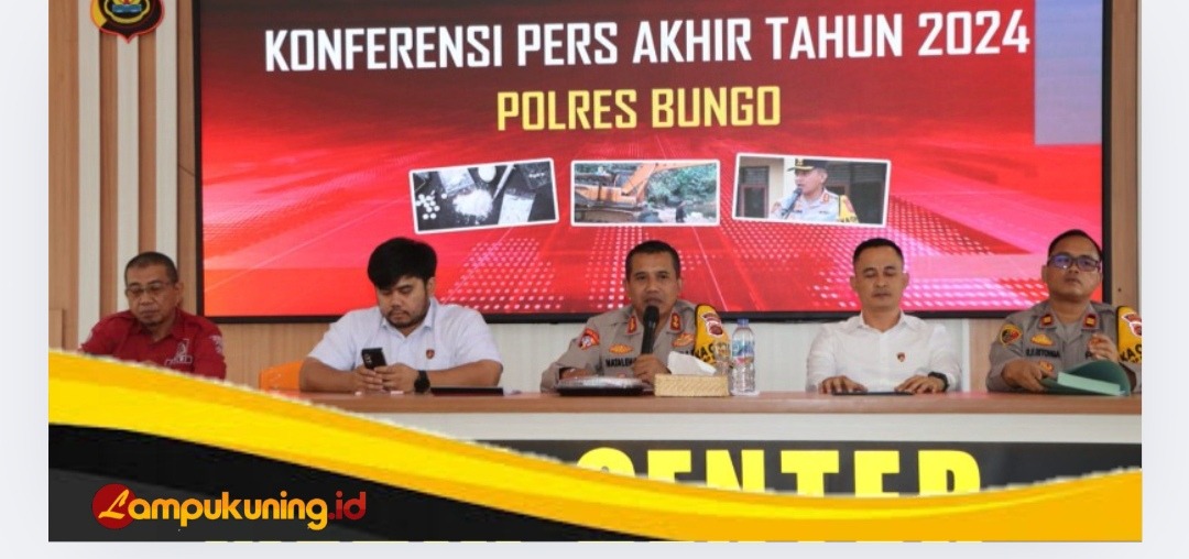 Polres Bungo Konferensi Pers Akhir Tahun 2024