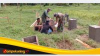 IMG_20250222_124736 Dukung Program Ketahanan Pangan Terpadu Satgas TMMD Ke-123 Kodim 0416 Membangun Pondasi Kandang Kambing