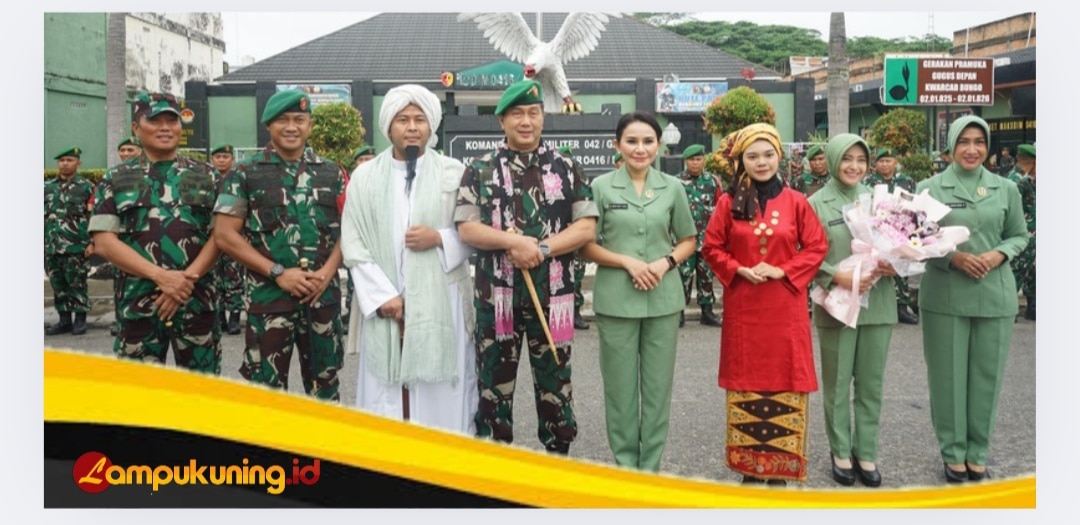 Kunker Perdana ke Kodim 0416/Bute, Pangdam XX/TIB Mayjen TNI Arief Gajah Mada Disambut Tuanku Imam Bonjol