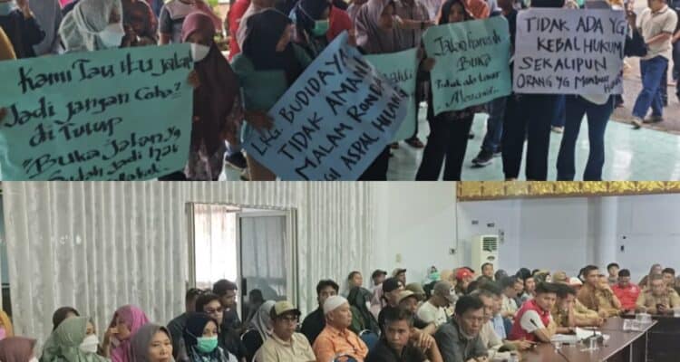 Ormas Gempur Dampingi Warga Datangi Kantor DPRD Bungo Minta Jalan Umum di Lorong Budi Daya Dibuka Kembali