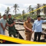 Bupati Tinjau Lokasi Kebakaran Asrama Pesantren Al Baqiyatus Shalihat.