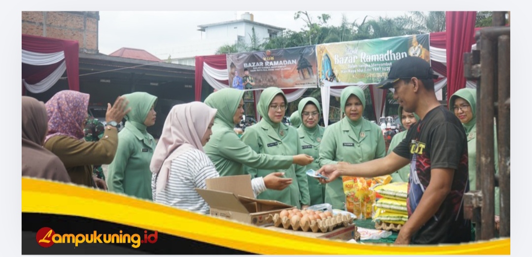 Kodim 0416/Bute Gelar Bazar Ramadhan, Bantu Warga Dapatkan Sembako Murah Jelang Lebaran