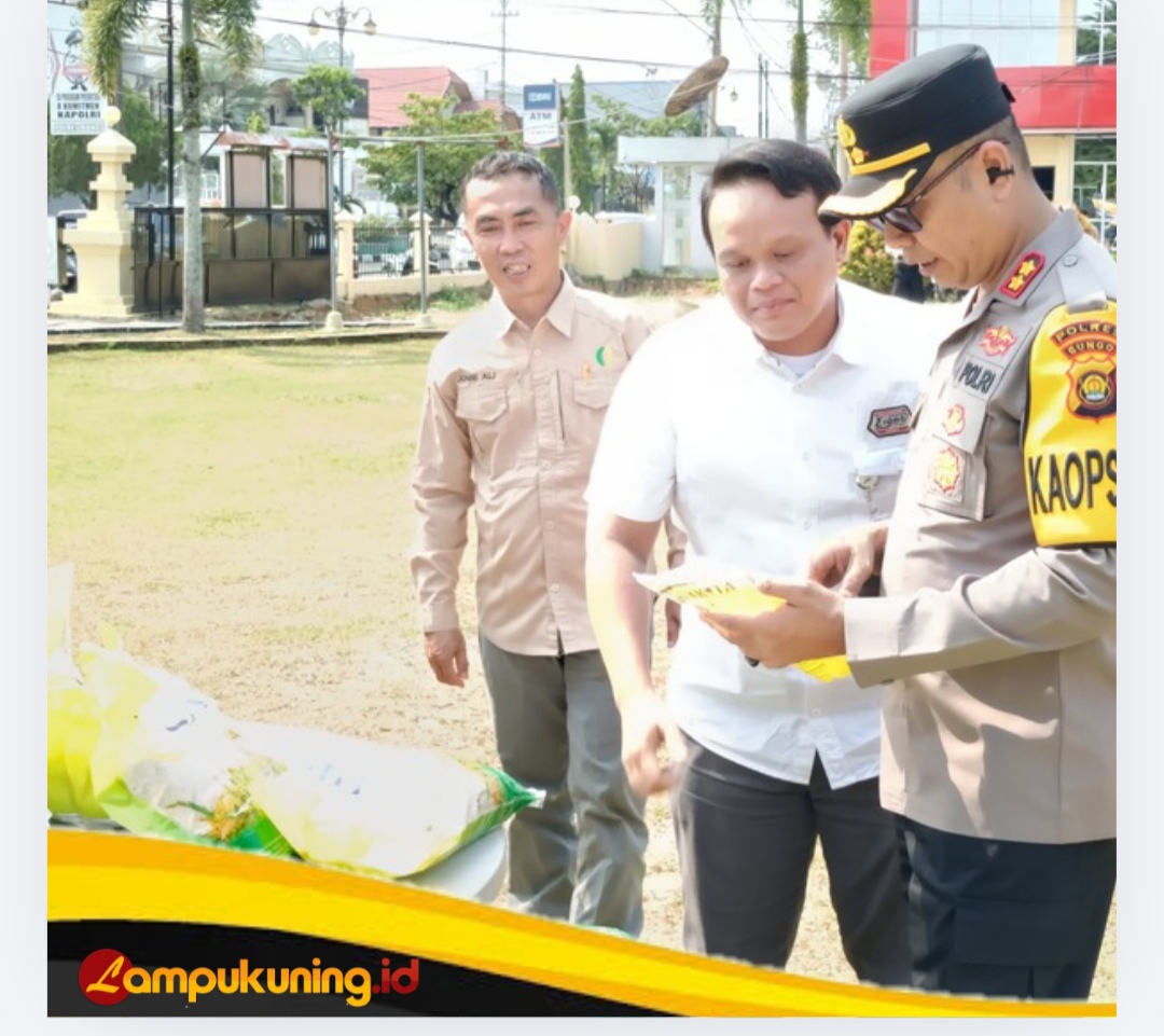 Polres Bungo Gelar Gerakan Pangan Murah Bersama Bulog, Bantu Masyarakat Dapatkan Sembako Terjangkau