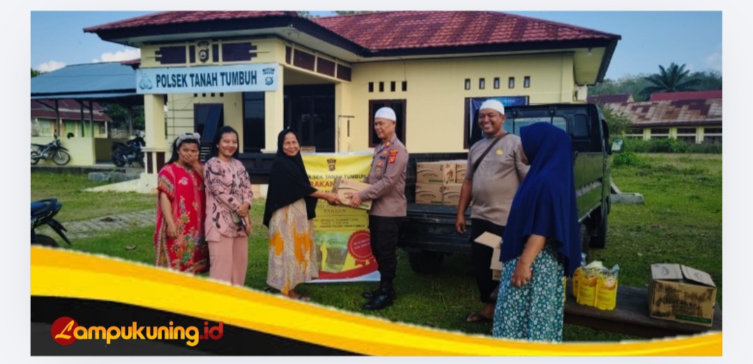 Polsek Tanah Tumbuh Gelar Penjualan Sembako Murah, 100 Dus Minyakita Ludes Diserbu Warga
