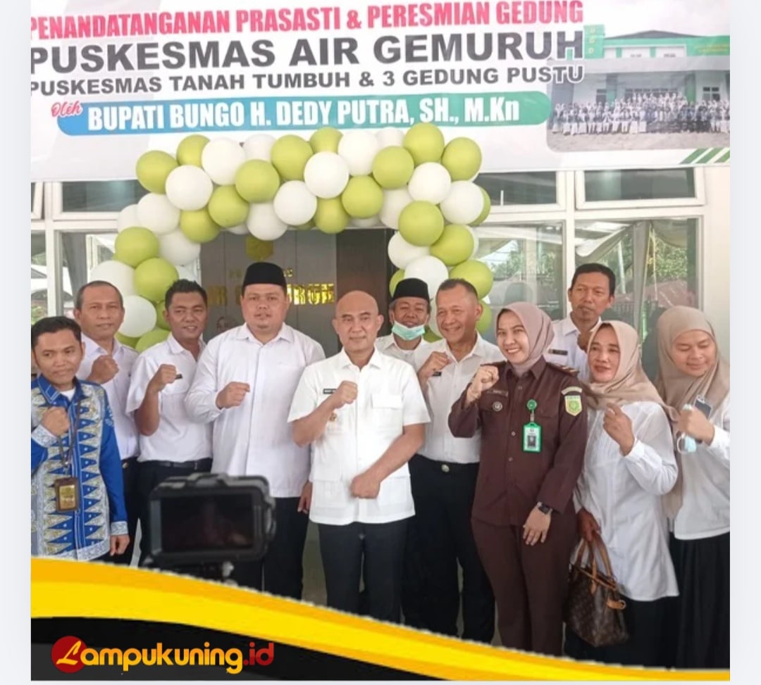 Dinas Kesehatan Kabupaten Bungo Resmikan 2 Gedung Puskesmas, 3 Gedung Pustu
