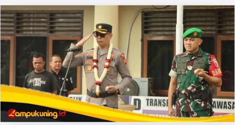 Polres Bungo Perkuat Sinergitas TNI–Polri, Apel Tradisi Sambut Kapolres Baru Dihadiri Dandim 0416/BUTE
