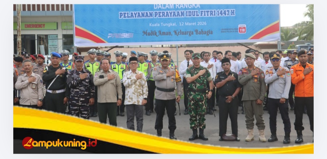 Pastikan Mudik Aman dan Nyaman, Polres Tanjab Barat Gelar Apel Pasukan Operasi Ketupat 2026