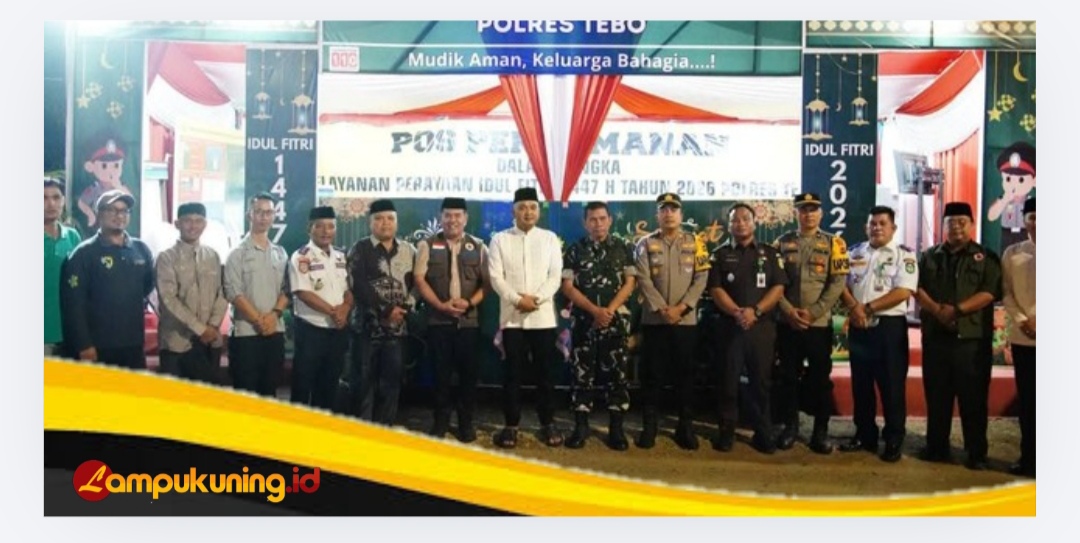 Bupati dan Wakil Bupati Tebo Tinjau Posko Mudik Lebaran 1447 H