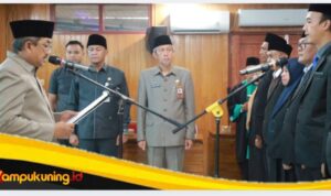 IMG_20260414_134330 Bupati Anwar Sadat Tekankan Integritas dan Kolaborasi Saat Lantik Pejabat Manajerial dan Non-Manajerial Pemkab Tanjab Barat.