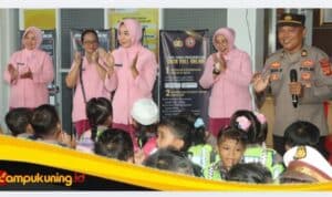 KBO Binmas IPTU Bambang JM Dampingi dan Berikan Edukasi kepada Siswa TK Bhayangkari Bungo