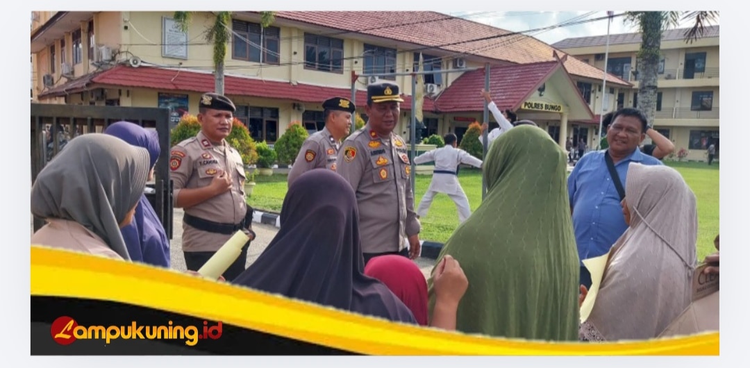 Terkait Ibu-Ibu Dusun Lubuk Benteng datangi Mapolres Bungo, Kapolres Bungo Perintahkan Personel Mengecek dan Menindak Aktifitas PETI