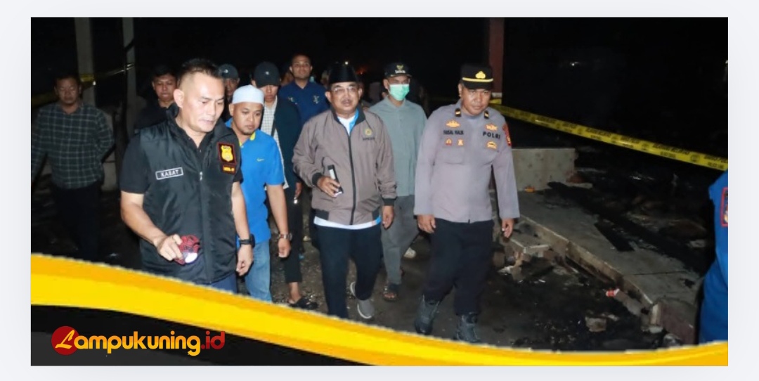 Bupati Anwar Sadat Tinjau Lokasi Kebakaran Teluk Nilau, Tekankan Respons Terpadu dan Optimal.