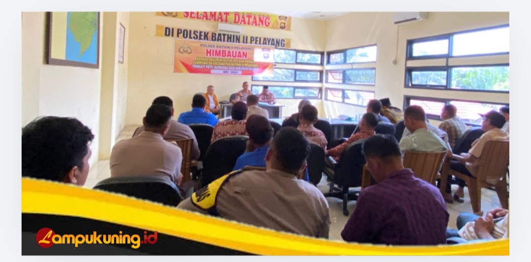 Polsek Bathin II Pelayang Bahas Peti,Narkoba,Hiburan Malam Bersama Datuk Rio dan Kepala Kampung