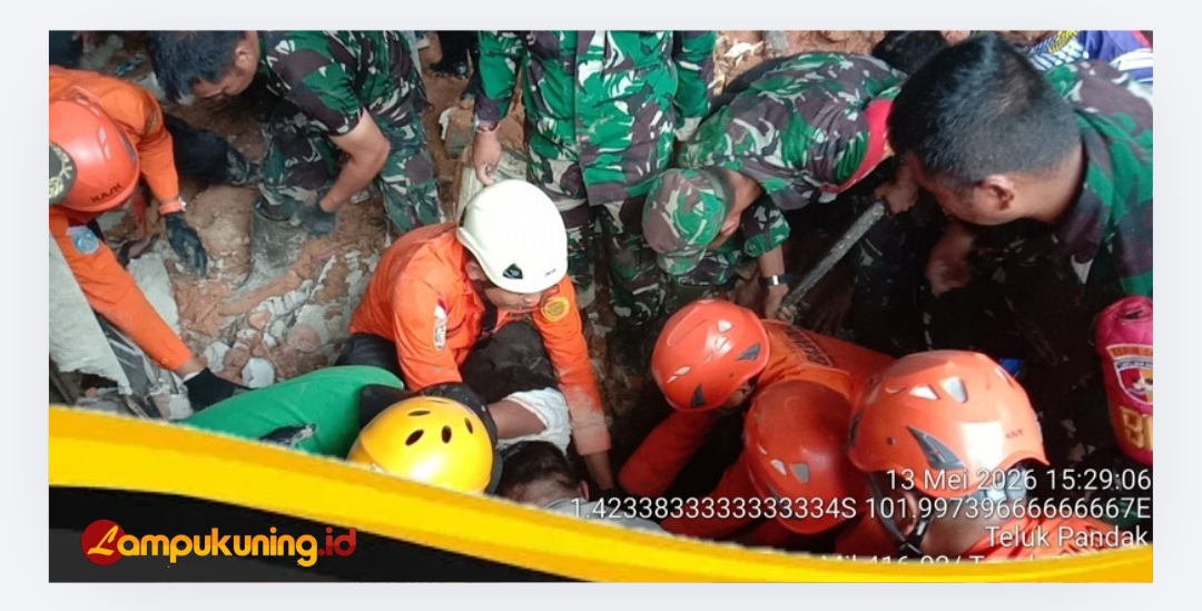 Kodim 0416/Bute, Polres Bungo dan BPBD Evakuasi Korban Longsor di Dusun Empelu